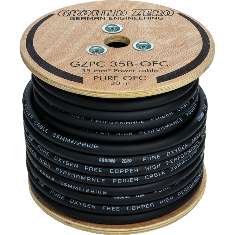 Câble d'alimentation OFC 35 mm² – noir GZPC 35B-OFC - Sound Auto Concept