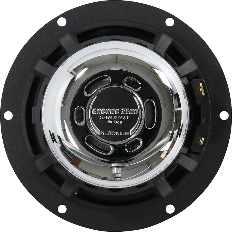 Ground Zero GZPM 80SQ-C – 2 Haut-parleur médium Plutonium 80 mm (70 W RMS)