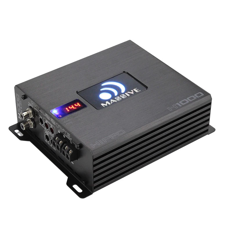 Massive Audio Hippo H1000 – Amplificateur Mono Classe D 1050 WRMS 1 Ohm