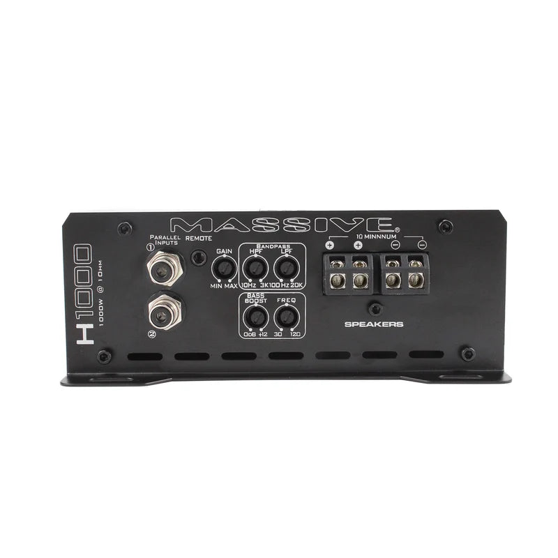 Massive Audio Hippo H1000 – Amplificateur Mono Classe D 1050 WRMS 1 Ohm