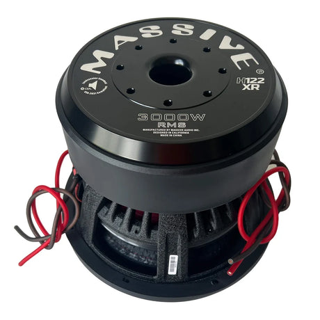 Massive Audio H122XR – Subwoofer 30 cm 3000 WRMS 93,54 dB Double Bobine 2 Ohm