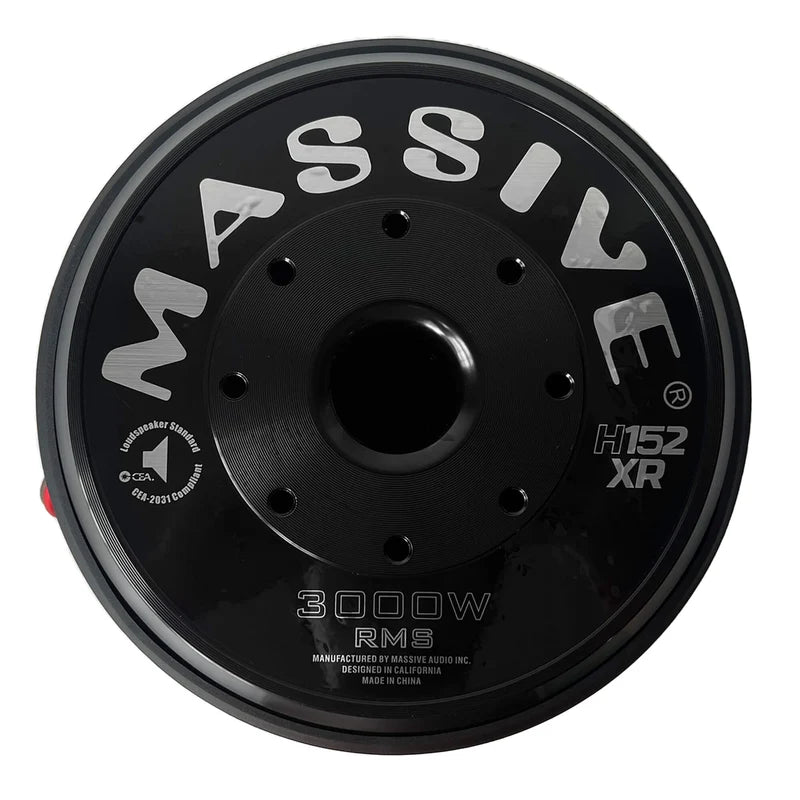 Massive Audio Hippo H152XR – Subwoofer 38 cm 3000 WRMS 87,7 dB Double Bobine 2 Ohm