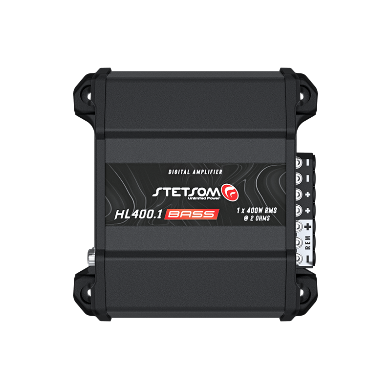 STETSOM HL400.1 BASS – Amplificateur monobloc subwoofer 420 WRMS 2 Ohm