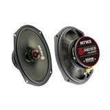 Reiss RS-M710KS - Coaxial 18x25 cm 250W RMS 91dB Tweeter 2,5 cm 4Ω (Paire)