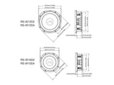 Subwoofer R-Series de 10" (25 cm) peu profond D4 ohms