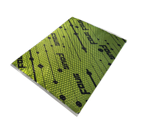 S1-BASEMAT Tapis Insonorisant Alubutyle 2.0 mm - 16 feuilles 500x370 mm (2,96 m²)