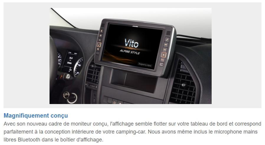 Alpine X903D-V447 – 9″ Navigation Radio Mercedes Vito 447