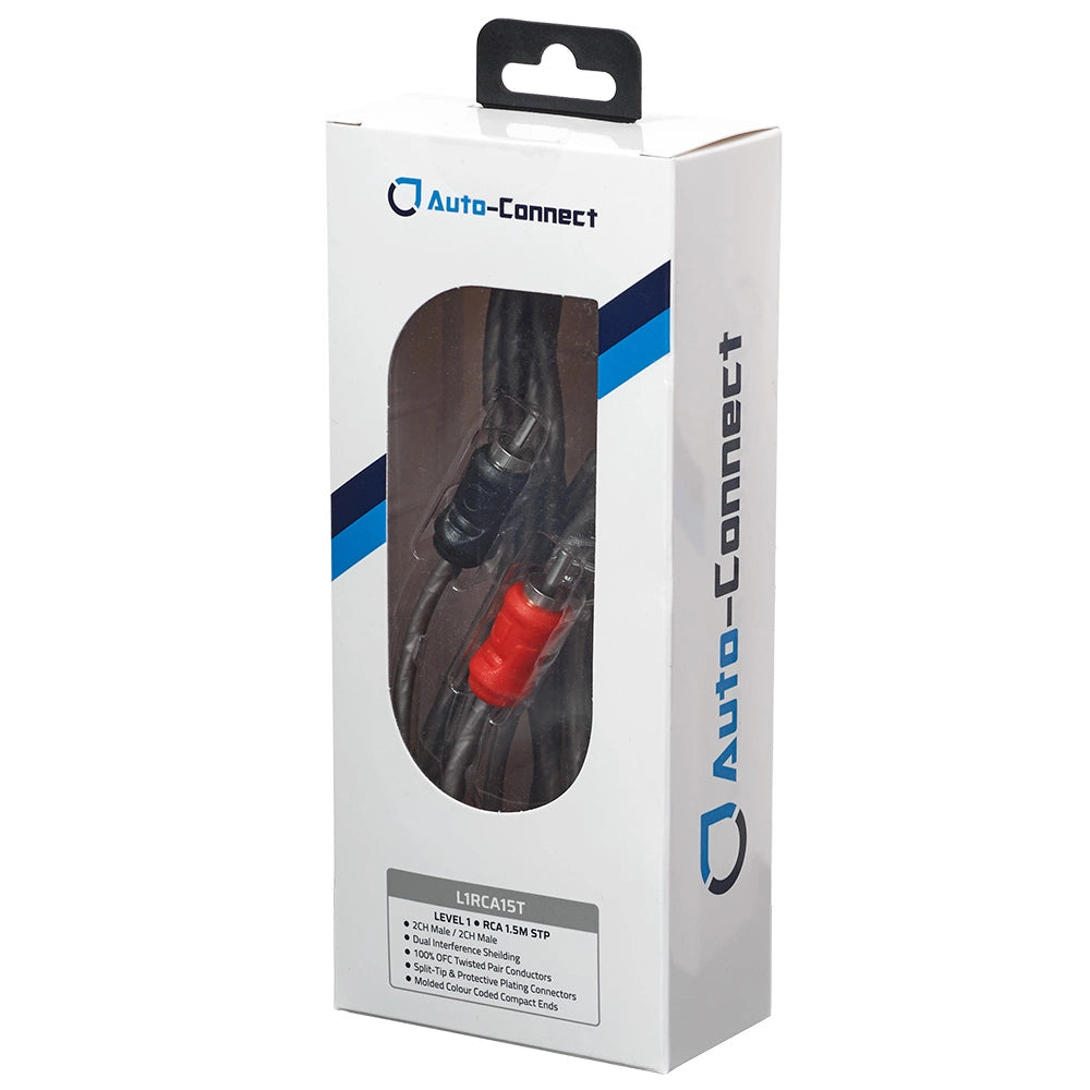 Cables rca  Auto-connect 1.5 mètres - Sound Auto Concept