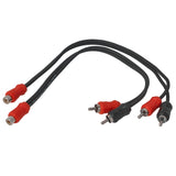 Dedoubleur rca 2 male - 1 femelle - Sound Auto Concept