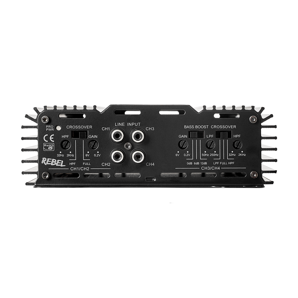 Amplificateur 4 canaux Rebel RE800W - Sound Auto Concept