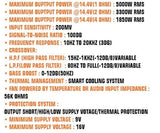 Amplificateur SP-5000 1CH - 1 ohm - Sound Auto Concept