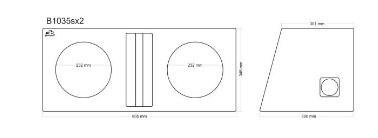 Caisson de basses B1035sx2 - Sound Auto Concept