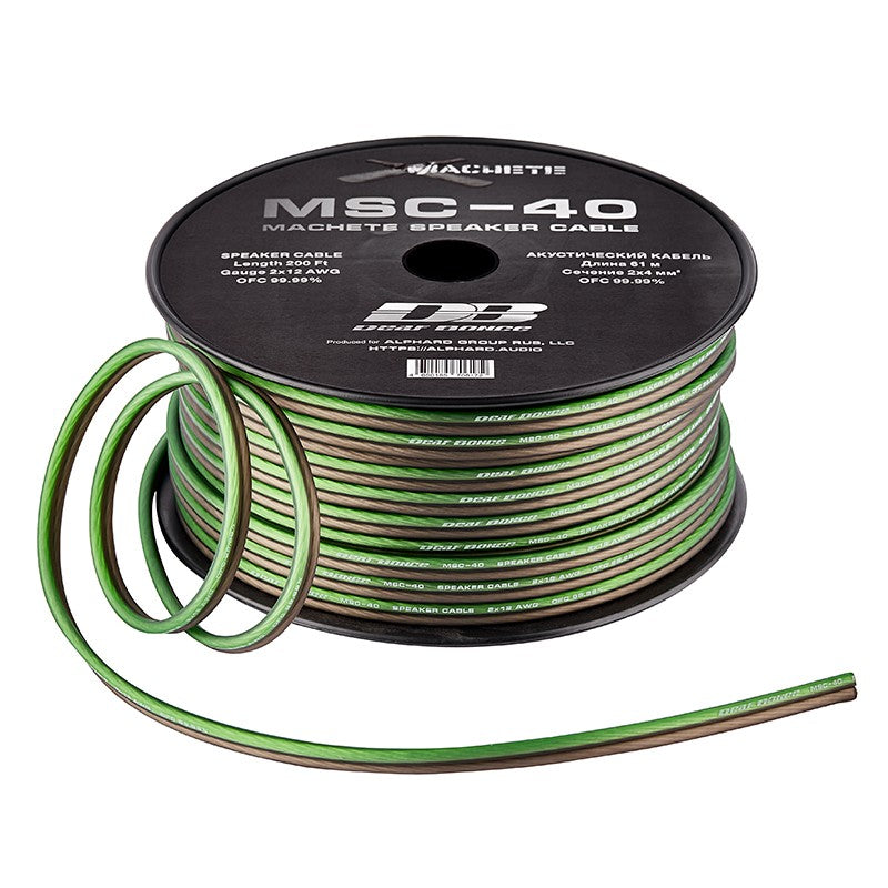 DEAF BONCE Machete MSC-40 – 2x4 mm² 99.9% OFC Speaker Cable