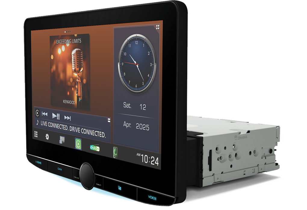KENWOOD DMX9724XDS – Autoradio multimédia écran 10,1 pouces HD CarPlay Android Auto