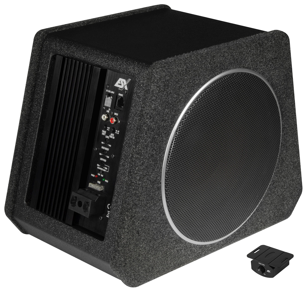 Caisson de basses actif de 20 cm (8") avec membrane passive  V800A - Sound Auto Concept