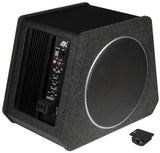 Caisson de basses actif de 20 cm (8") avec membrane passive  V800A - Sound Auto Concept