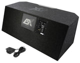 Caisson passe-bande actif double 2 x 20 cm (8) - Sound Auto Concept