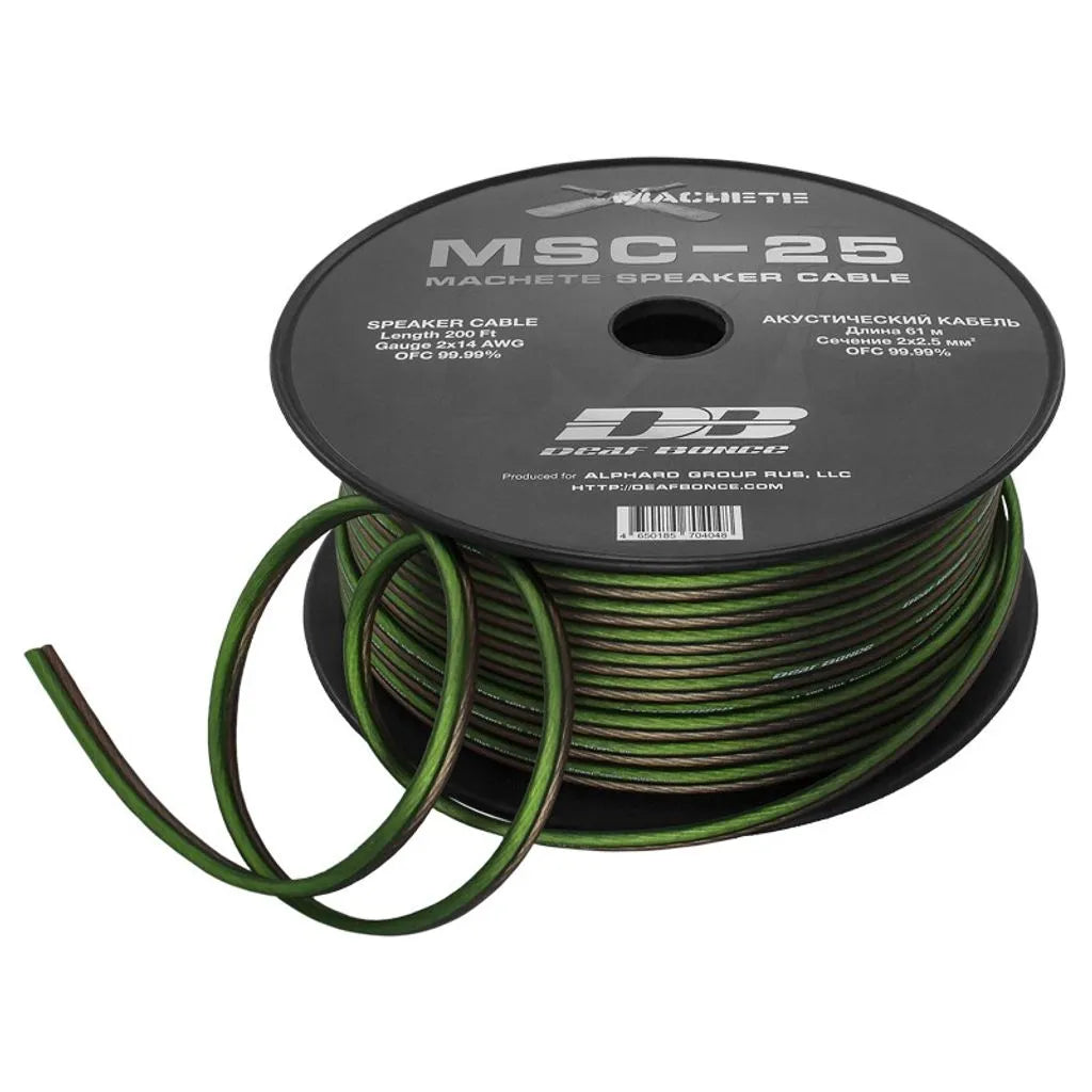 DEAF BONCE Machete MSC-25 – Speaker cable 2x2.5 mm² 99.9% OFC