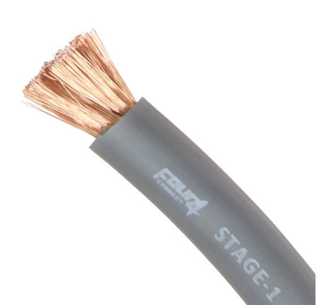 Bobine cable alimentation 50mm² (CCA)  20 mètres gris - Sound Auto Concept
