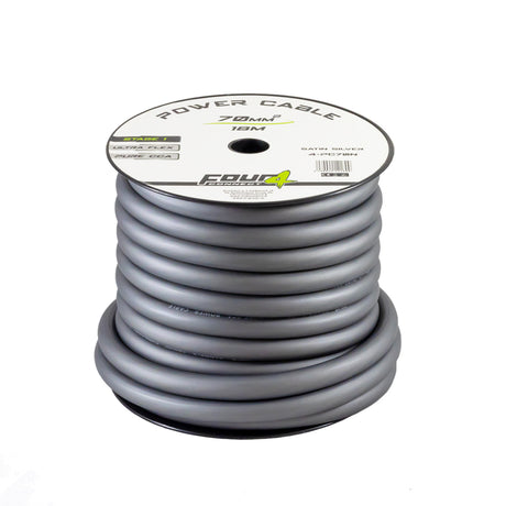 Bobine cable alimentation 70mm² (CCA)   18 mètres  gris - Sound Auto Concept