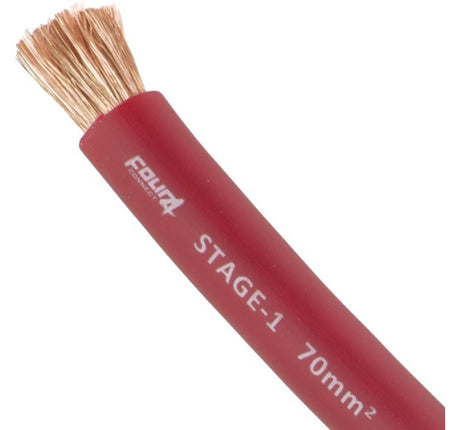 Bobine cable alimentation 70mm² (CCA)   18 mètres  rouge - Sound Auto Concept