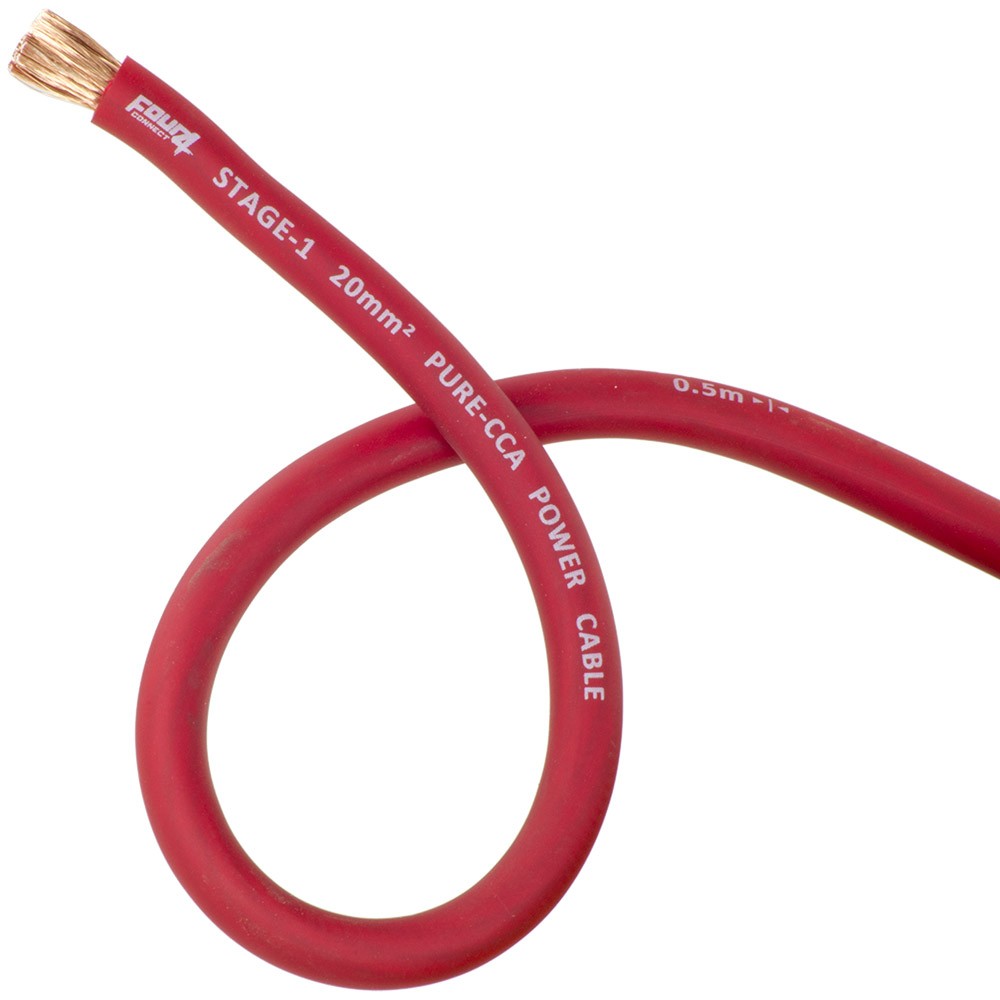 Cable de alimentación 20 mm² Rojo CUATRO 4