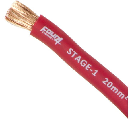 Cable de alimentación 20 mm² Rojo CUATRO 4