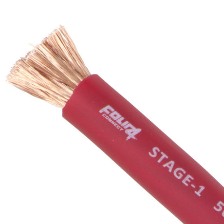 Cable de alimentación 50 mm² rojo CUATRO 4