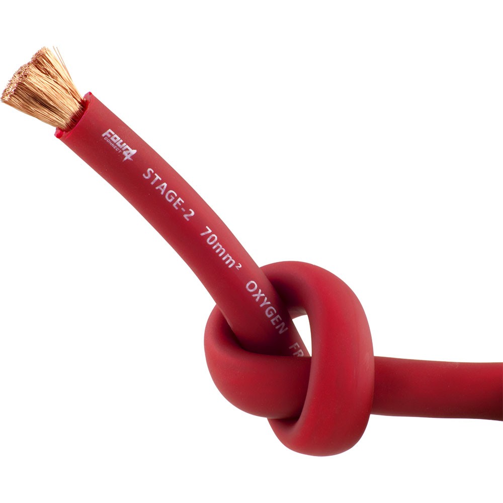 Cable alimentation 70mm² rouge Stage 2 OFC - Sound Auto Concept