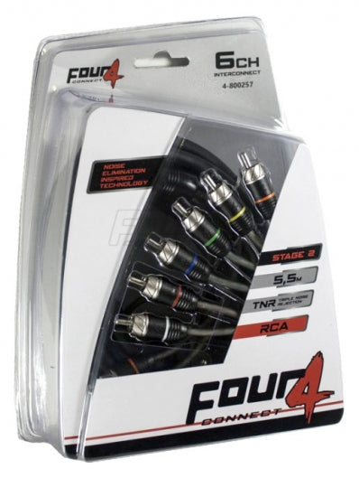Connexion RCA 5.5 mètre 6ch (Four 4, Stage 2) - Sound Auto Concept