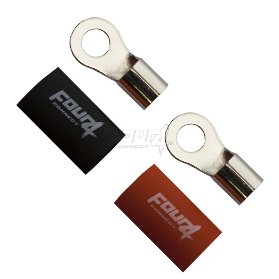 Connecteur à anneau M8 20 mm2, 1x rouge et 1x noir - Sound Auto Concept