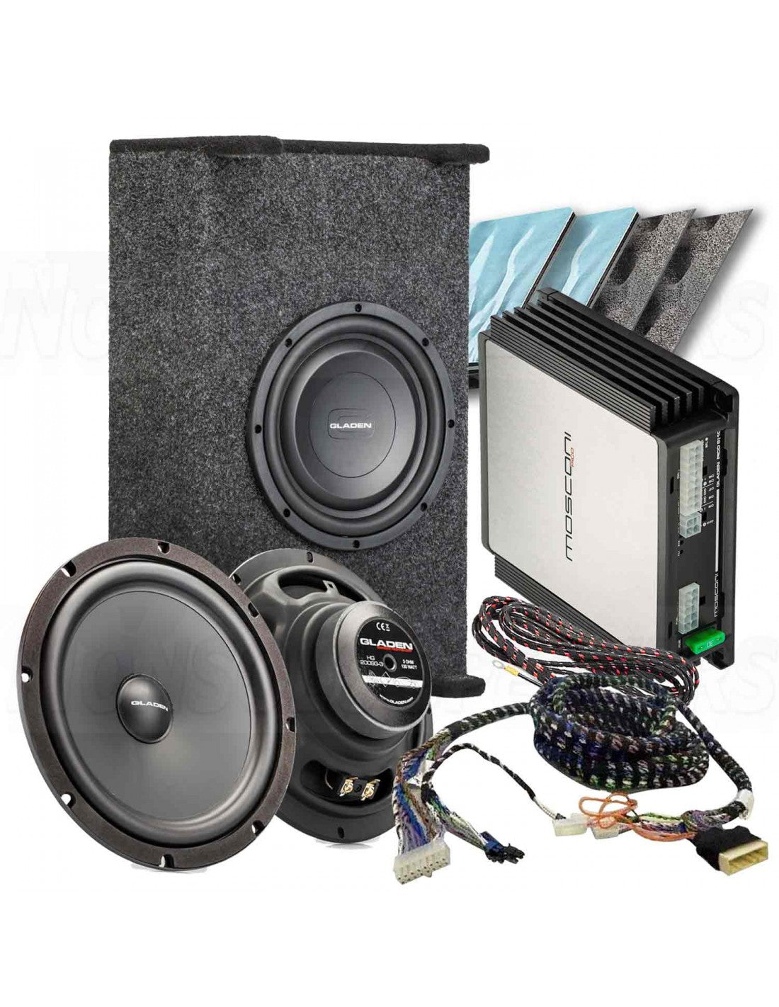 Pack Audio Plug and Play : Caisson + Amplificateur DSP 8 canaux pour TESLA Model 3