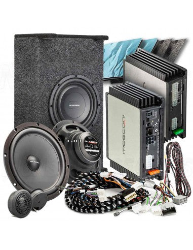 Pack Audio Plug and Play : Caisson + Amplificateur DSP 8 canaux pour TESLA Model 3 - Sound Auto Concept