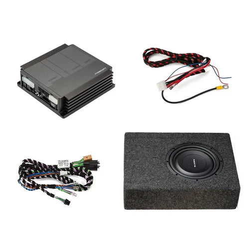 Pack Audio Plug and Play : Caisson + Amplificateur DSP pour VAG autoradio 6 canaux OEM