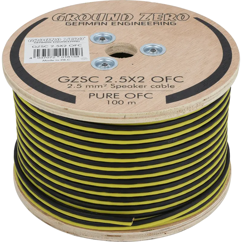 2 x 2.5 mm² OFC (100% cuivre) gz - Sound Auto Concept