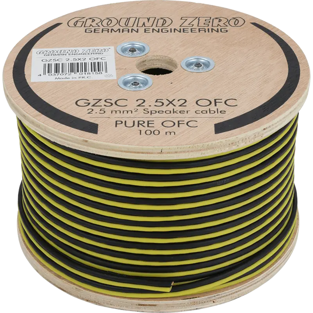 2 x 2.5 mm² OFC (100% cuivre) gz - Sound Auto Concept