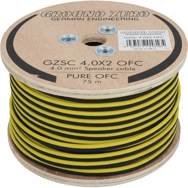 2 x 4 mm² OFC (100% cuivre) gz - Sound Auto Concept