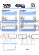 Haut-Paleur Gs Audio VOCE10 8 ohm - Sound Auto Concept