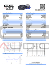 Haut-Parleur Gs Audio VOCE12 650 Wrms - 4 ohm - Sound Auto Concept