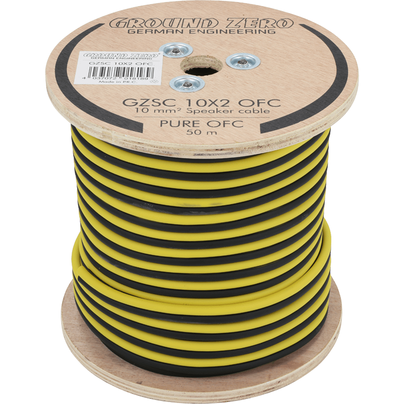 Cable Haut-parleur 2x10mm² Ground Zero (100% cuivre) - Sound Auto Concept