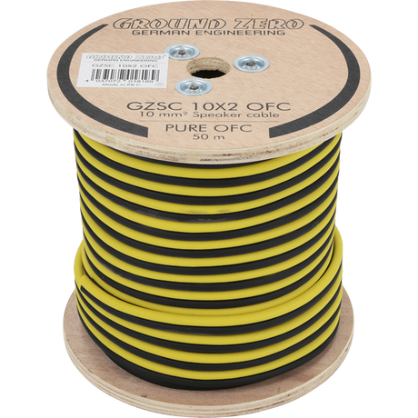 Cable Haut-parleur 2x10mm² Ground Zero (100% cuivre) - Sound Auto Concept