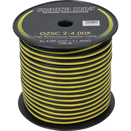 Cable Haut-parleur 2x4mm² CCA Ground Zero - Sound Auto Concept