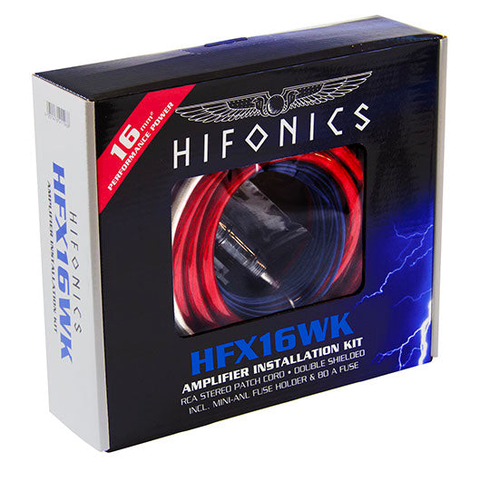 HiFonics HFX Premium - Kit de Câblage Amplificateur 16mm² 80A