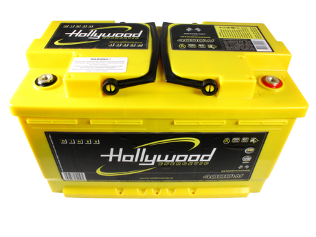 Batterie AGM Hollywood DIN80 jusqu'à 4000 watts - Sound Auto Concept