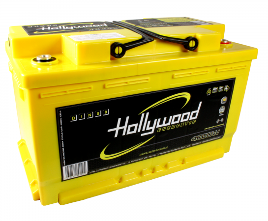 Batterie AGM Hollywood DIN80 jusqu'à 4000 watts - Sound Auto Concept