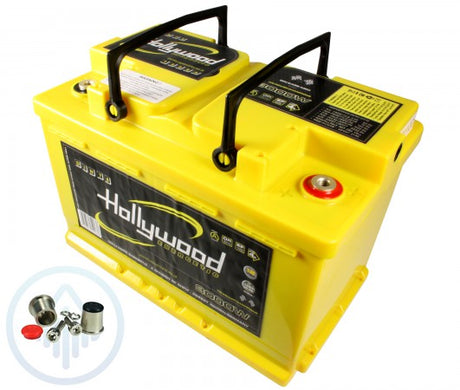 Batterie Type AGM Hollywood DIN70 jusqu'à 3000 watts - Sound Auto Concept