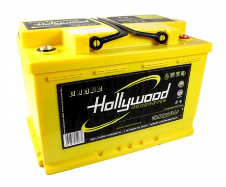 Batterie Type AGM Hollywood DIN70 jusqu'à 3000 watts - Sound Auto Concept
