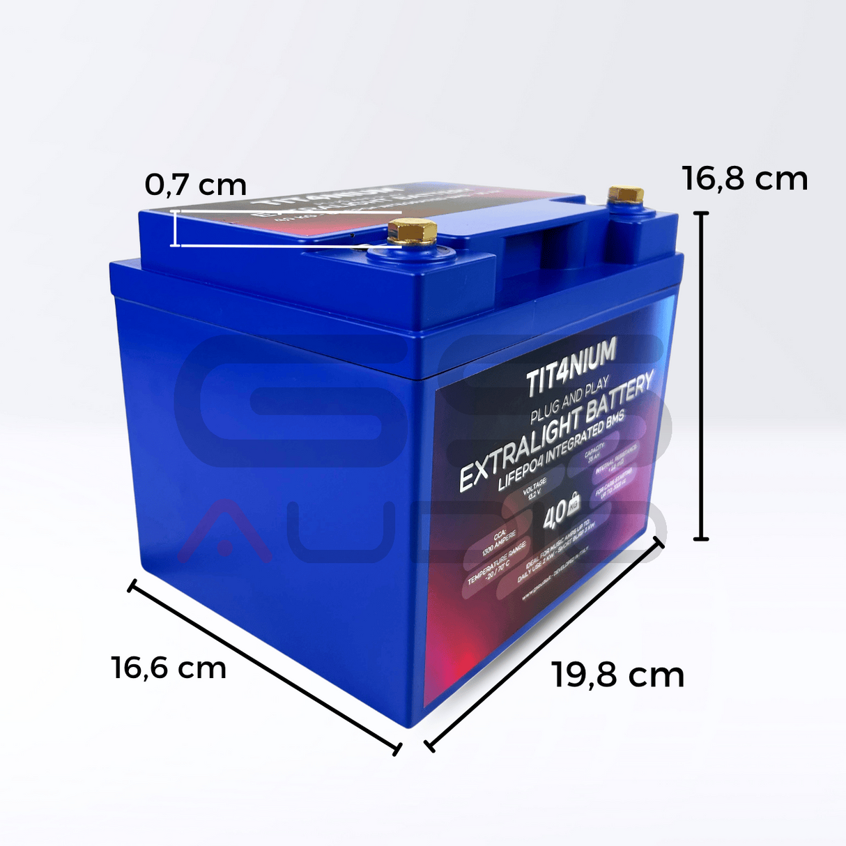 Batterie LifePo4 35Ah-M8
