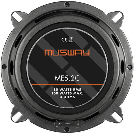 Musway ME5.2C - Kit 2 Voies Séparé 5,25" 80W RMS 3 Ohms