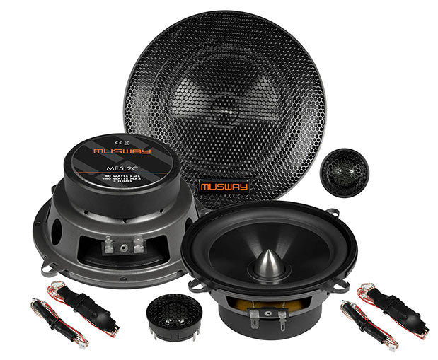 Musway ME5.2C - Kit 2 Voies Séparé 5,25" 80W RMS 3 Ohms